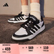 adidas ENTRAP休閑舒適運動(dòng)板鞋少年感復古籃球鞋男女阿迪達斯   白色/黑色   42