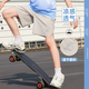 艾卡諾 I.KARNOW男童七分褲夏季薄款新款兒童短褲速干7分褲大童褲子冰絲運動男孩 18430灰色【速干短褲】 170