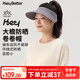 HeyBetter成人防曬帽大帽檐超輕可機(jī)洗戶外遮陽(yáng)帽 百搭灰（深灰） 均碼