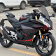 車(chē)蘭達二手春風(fēng)450SR雙缸水冷450CC仿賽成人摩托車(chē)跑車(chē)  手續齊全可上牌 雙搖臂紅色 牌證齊全可上牌