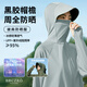 北徹（BRCZRO）防曬衣女防曬服涼感披肩遮陽(yáng)衣防紫外線(xiàn)皮膚衣夏季旅行休閑戶(hù)外套 【星空】遠山灰 均碼 【參考體重  80-160斤】