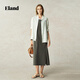 ELAND【100%亞麻】衣戀襯衫女大寬松版型長(cháng)袖外套2025夏季新款 EEYWF37E01象牙白/白色(39)Ivory S /160
