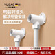 馭高 YUGAO.COM德國品質(zhì)花灑明暗轉(zhuǎn)接頭白色加厚底座混水閥轉(zhuǎn)接頭彎角配件 【雅白色】全銅明裝接頭2只（送螺絲包）