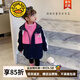 G.DUCKKIDS兒童沖鋒衣三合一可拆卸女童外套秋冬款2024新款加厚女寶寶上衣 藏青色外套+內(nèi)里 120 cm