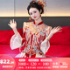 枝己秀禾服婚紗新娘主紗高檔2025新款訂婚服裝新中式結(jié)婚禮服敬酒服 LZ541 XL