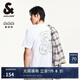 杰克·瓊斯（JACK&JONES）25年衣服男裝純棉短袖t恤男士春夏季logo大印花圓領(lǐng)重磅白色半袖 A06本白色 M