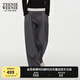 Teenie Weenie【空氣層】小熊休閑褲女2025年春季通勤高智感香蕉褲松弛感衛褲女 深灰色 M