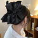 柚芳大蝴蝶結很顯頭_緞面黑色發(fā)抓鯊魚(yú)夾女發(fā)夾后腦勺量多發(fā)卡抓夾ins 黑色大蝴蝶結抓夾【單個(gè)裝】