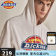 dickies衛衣男女同款城市輕戶(hù)外大logo印花連帽衛衣DK007060 白色 S