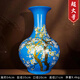 晟煦鼎祺景德鎮陶瓷器超大號新中式時(shí)時(shí)報喜中國紅釉大花瓶裝飾擺件 超大號單尊【時(shí)時(shí)報喜】藍底賞瓶