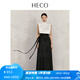 HECO任敏明星同款【竹隱】新中式國風(fēng)重工改良竹馬面裙春夏通勤半身裙 黑色 M