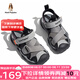 暇步士（Hush Puppies）童鞋女童涼鞋2025夏季兒童鞋男童包頭洞洞鞋戶外鏤空休閑沙灘涼鞋 HP3256灰色 31 鞋內長19.9cm