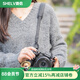 攝侶適用松下s5m2保護(hù)套s5二代皮套松下s9相機(jī)包Lumix底座包s5m2x保護(hù)殼S9相機(jī)皮套半套掛脖繩牛皮配件 s5/s5m2經(jīng)典黑頭層牛皮底座+同色調(diào)節(jié)肩帶