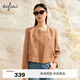 伊芙麗（eifini）【商場同款】伊芙麗米黃色小香風短外套女2023秋裝新款1E9111471 米黃 160/84A/M