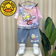 G.DUCKKIDS童裝男童奧特曼衣服夏季短袖套裝2025新款夏裝洋氣薄款寶寶酷帥潮 粉色 150 cm