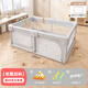 品高圍欄防護(hù)欄嬰兒地上爬行學(xué)步柵欄寶寶室內(nèi)家用爬墊兒童游戲安全欄 灰色（內(nèi)徑120*180cm）新升級易拆裝+大禮包