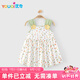 優(yōu)奇小碎花女寶寶公主裙夏季薄款莫代爾嬰兒衣服夏裝裙子一周歲連衣裙