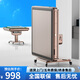翼皇麻將機全自動(dòng)家用折疊餐桌兩用輕音棋牌室專(zhuān)用機麻 折疊君樂(lè )3號香檳金（無(wú)蓋板)