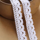 長(cháng)科蕾絲花邊輔料高檔下擺布料白色棉線(xiàn)流蘇鏤空花邊帶diy材料裝飾帶 2.5厘米寬 漂白色 2米長(cháng)