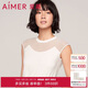 愛(ài)慕內衣女士夏季莫代爾小包袖背心打底衫AM725612白色165