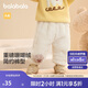 巴拉巴拉嬰兒褲子男童2024寶寶秋冬女童長(zhǎng)褲珊瑚絨加絨加厚萌208424108212