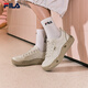 斐樂（FILA）官方女鞋COOKIES復古帆布鞋2025夏新款曲奇鞋運動休閑鞋 豆腐白-TF 38