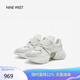 NINE WEST/玖熙厚底休閑鞋撞色老爹鞋懸浮底小白鞋 NP365017EK 白/海帶綠36