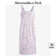 ABERCROMBIE & FITCH【優(yōu)雅小碎花】女裝25夏季新款田園修身赫本風(fēng)連衣裙KI159-5697 多色印花 S 155/92A 短版