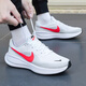 耐克（NIKE）官方艦店男鞋秋運動(dòng)鞋REVOLUTION 7網(wǎng)面透氣輕便跑步鞋時(shí)尚休閑鞋 HJ9198-102/革命8代/白紅 42