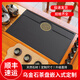 烏金石茶盤(pán)定尺寸茶托盤(pán)內嵌入式家用整塊茶水盤(pán)茶臺茶盤(pán)托盤(pán)茶具 圓網(wǎng)款 60*37*3cm