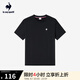樂卡克法國(guó)公雞夏季圓領(lǐng)短袖T恤 L242UECA0301 炫黑色-2 XL