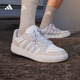 adidas ENTRAP休閑低幫運動板鞋少年感復古籃球鞋男女阿迪達斯   白色/淺藍/灰色   42