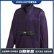 阿迪達斯 （adidas）originals三葉草R.Y.V.LITTT半拉鏈羊羔絨運動(dòng)夾克外套男款紫色 S