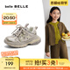 百麗（Belle）馬君妍同款星河軌跡復(fù)古時(shí)尚老爹鞋女商場(chǎng)同款休閑童鞋H8005A85 金色【馬君妍同款】 35 (225mm)