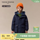 Teenie Weenie Kids小熊童裝24秋款男童經(jīng)典三防刺繡派克羽絨服 藏青色 160cm