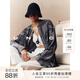 UNICA/原創(chuàng)小馬圖騰_18姆米桑蠶絲時髦上裝真絲廓形襯衫外套女 【Rlx隕石灰】 M【現(xiàn)貨48小時發(fā)】 均碼