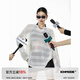 ICH MODE美式長袖T恤女2025新款防曬休閑上衣寬松設(shè)計感鏤空罩衫男 白色 L