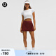 lululemon丨Side-Pleat 女士側(cè)邊褶飾高腰網(wǎng)球裙 *常規(guī)款 LW8AQTS 巖木橙 S