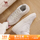 駱駝（CAMEL）休閑板鞋低幫運動(dòng)女鞋子百搭小白鞋 K25B09L7064 象牙白 37