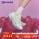 FILA FUSION斐樂(lè)潮牌女鞋BIANCO厚底潮鞋硬糖鞋跑步鞋 香草冰白/珍珠粉-VA 38