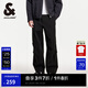 杰克·瓊斯（JACK&JONES）降落傘兵褲男夏季工裝褲涼感男褲略寬松休閑褲輕薄款潮流褲子 E40黑色 31 175 31