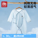 愛貝迪拉新生嬰兒蝴蝶衣夏季薄款開春裝連體家居內(nèi)衣生滿月幼寶寶純棉衣服