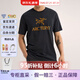 始祖鳥(niǎo)（ARC'TERYX）男裝T恤Logo印花簡(jiǎn)約純色圓領(lǐng)男士透氣棉質(zhì)短袖男裝節(jié)日送禮 黑/黃標(biāo)X000007991 XL