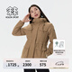KOLON SPORT/可隆防水棉服 女子戶外運(yùn)動(dòng)防水防風(fēng)保暖工裝連帽可調(diào)節(jié)棉服 LKPJ4WTT10-CA 駝色 S (160/84A)