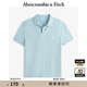ABERCROMBIE & FITCH【經(jīng)典小麋鹿】男裝25夏季美式通勤POLO衫短袖T恤KI124-5182 淺藍(lán)色 XL (180/116A)