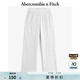 ABERCROMBIE & FITCH女裝24春秋款雅丹風(fēng)復(fù)古舒適磨毛羅紋運(yùn)動(dòng)衛(wèi)褲長(zhǎng)褲KI147-4085 淺灰色 XXS (160/60A)