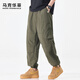 馬克華菲多口袋新款工裝男裝夏季薄款潮流時(shí)尚顯質(zhì)感耐穿有型休閑男士長褲