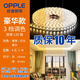 歐普照明（OPPLE）歐普220V高壓燈帶24V低壓線性燈軟光帶客廳吊頂鋁槽裸板燈帶黏貼 雙排款220v三色變光]120珠9W/米