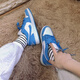 CLENIKEED莆田純?cè)?Air 喬1 AJ1經(jīng)典低幫板鞋男休閑男鞋百搭透氣防滑運(yùn)動(dòng)鞋 AJ大學(xué)藍(lán) 37