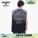 BOY LONDON25新款夏季男女同款漸變色大翅膀時尚街頭朋克風無袖T恤N02003 灰色 XL